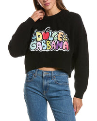Dolce & Gabbana Patch Front Wool Sweater