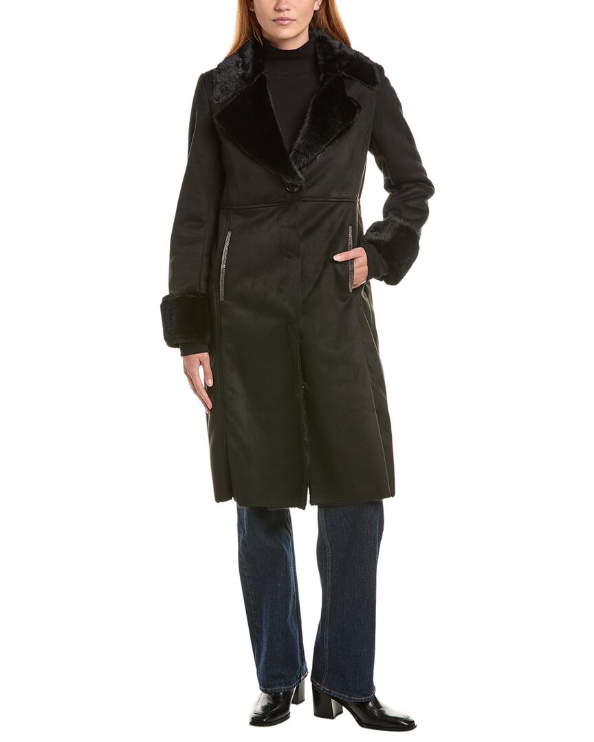 Via Spiga Notch Collar Maxi Coat