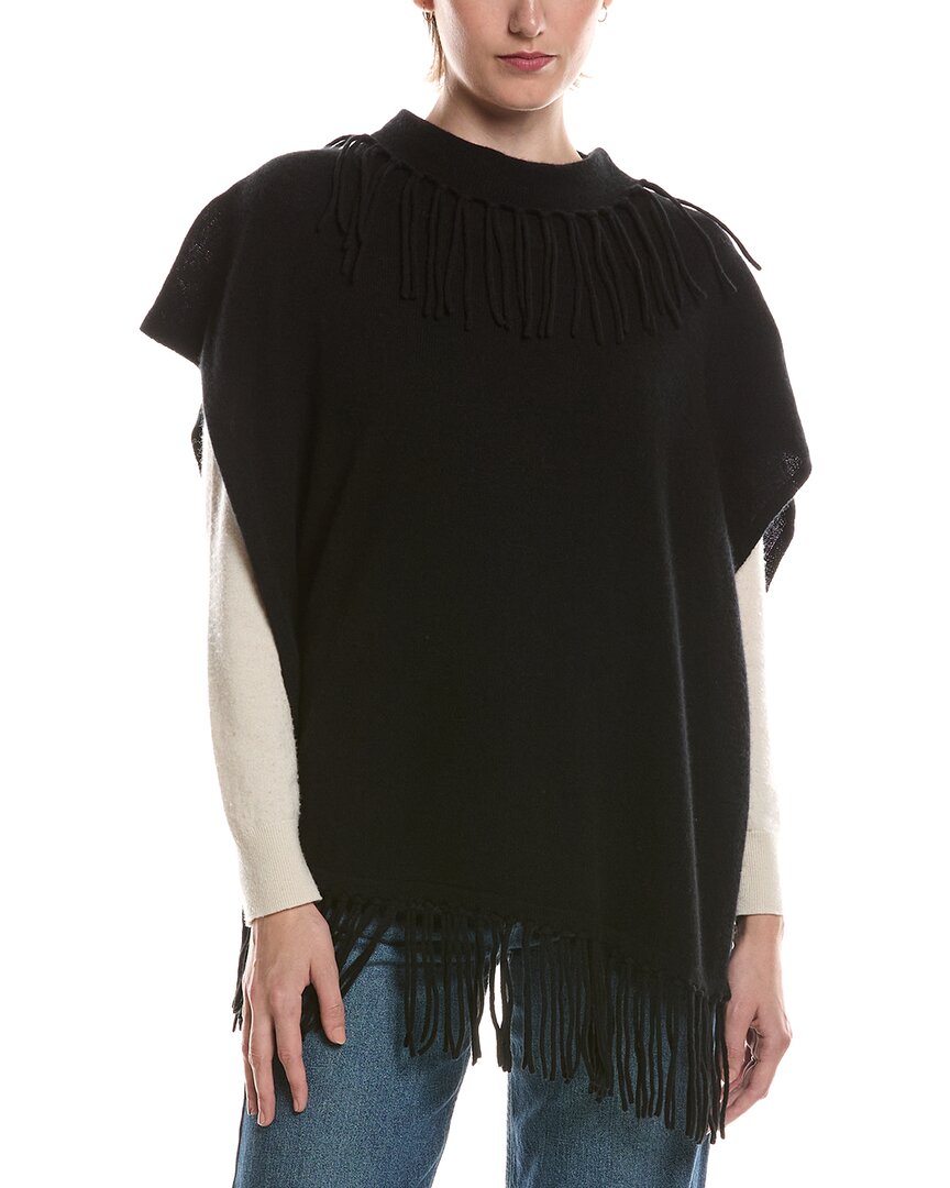 Brodie Cashmere Fringe Poncho