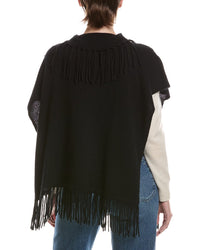 Brodie Cashmere Fringe Poncho