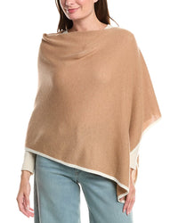 Sofia Cashmere Sofiacashmere Tipped Cashmere-Blend Poncho