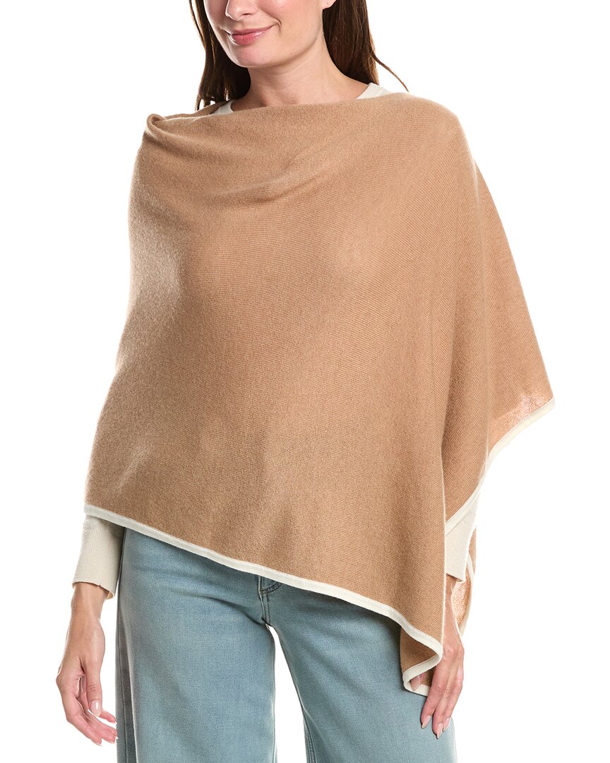 Sofia Cashmere Sofiacashmere Tipped Cashmere-Blend Poncho