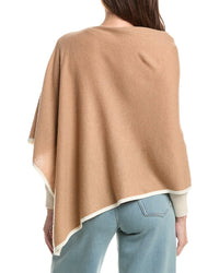 Sofia Cashmere Sofiacashmere Tipped Cashmere-Blend Poncho