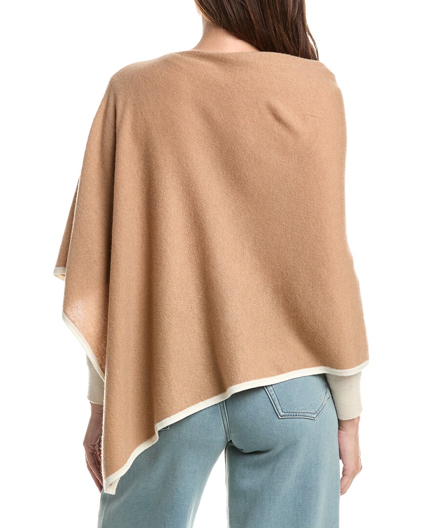 Sofia Cashmere Sofiacashmere Tipped Cashmere-Blend Poncho