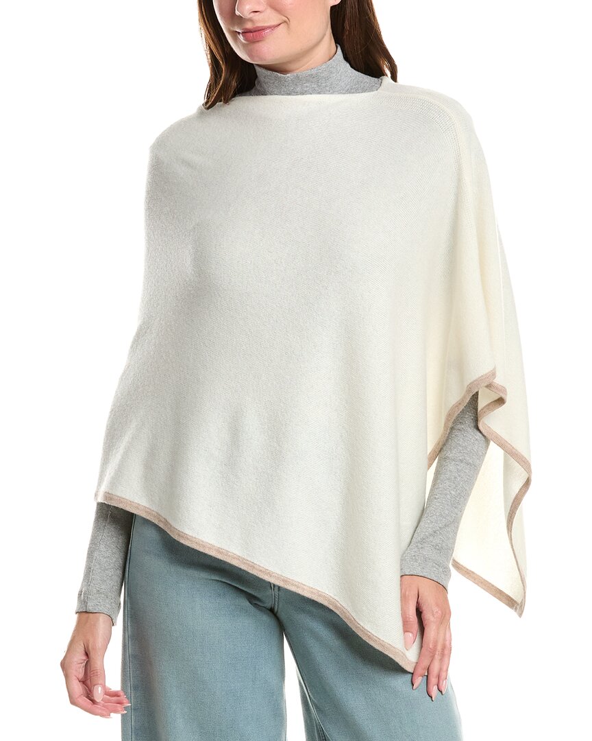 Sofia Cashmere Sofiacashmere Tipped Cashmere-Blend Poncho