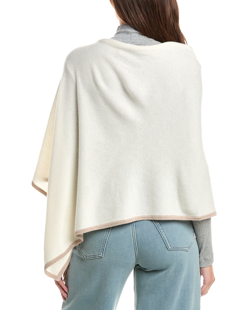 Sofia Cashmere Sofiacashmere Tipped Cashmere-Blend Poncho