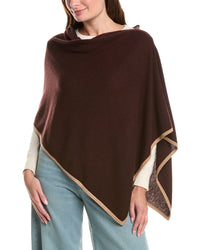Sofia Cashmere Sofiacashmere Tipped Cashmere-Blend Poncho