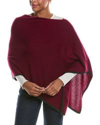 Sofia Cashmere Sofiacashmere Tipped Cashmere-Blend Poncho