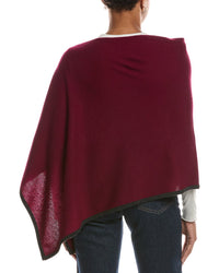 Sofia Cashmere Sofiacashmere Tipped Cashmere-Blend Poncho