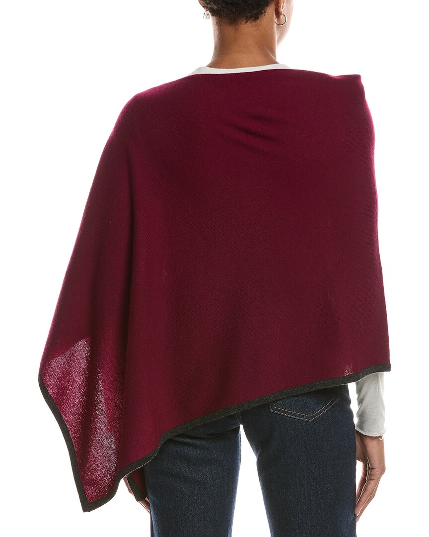 Sofia Cashmere Sofiacashmere Tipped Cashmere-Blend Poncho