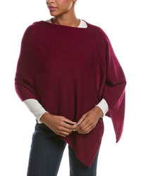 Sofia Cashmere Sofiacashmere Jersey Solid Wool & Cashmere-Blend Poncho