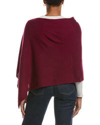 Sofia Cashmere Sofiacashmere Jersey Solid Wool & Cashmere-Blend Poncho
