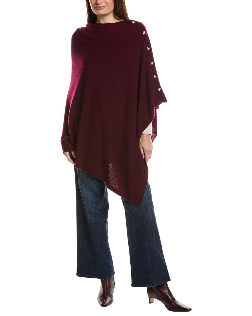 Sofia Cashmere Sofiacashmere Button Shoulder Cashmere Wrap