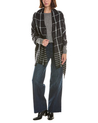 Brooks Brothers Bordered Windowpane Wool-Blend Wrap
