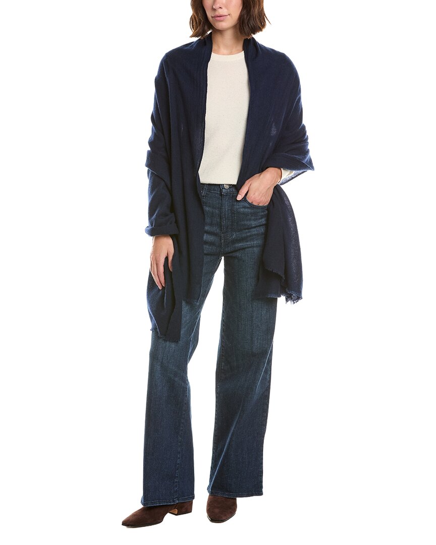 Amicale Cashmere Plain Weave Solid Cashmere Wrap