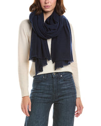 Amicale Cashmere Plain Weave Solid Cashmere Wrap
