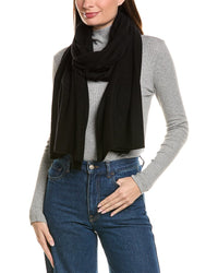 Amicale Cashmere Cashmere & Wool-Blend Wrap In Gift Box