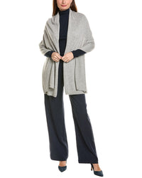 Amicale Cashmere Cashmere & Wool-Blend Wrap In Gift Box