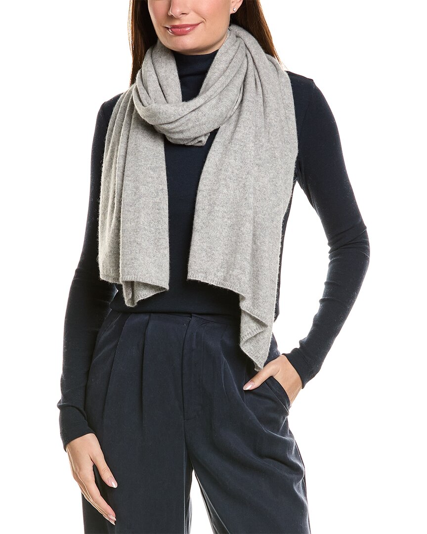 Amicale Cashmere Cashmere & Wool-Blend Wrap In Gift Box