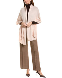Amicale Cashmere Cashmere & Wool-Blend Wrap In Gift Box