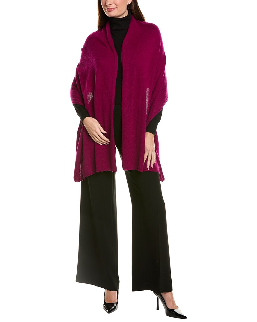 Amicale Cashmere Cashmere & Wool-Blend Wrap In Gift Box