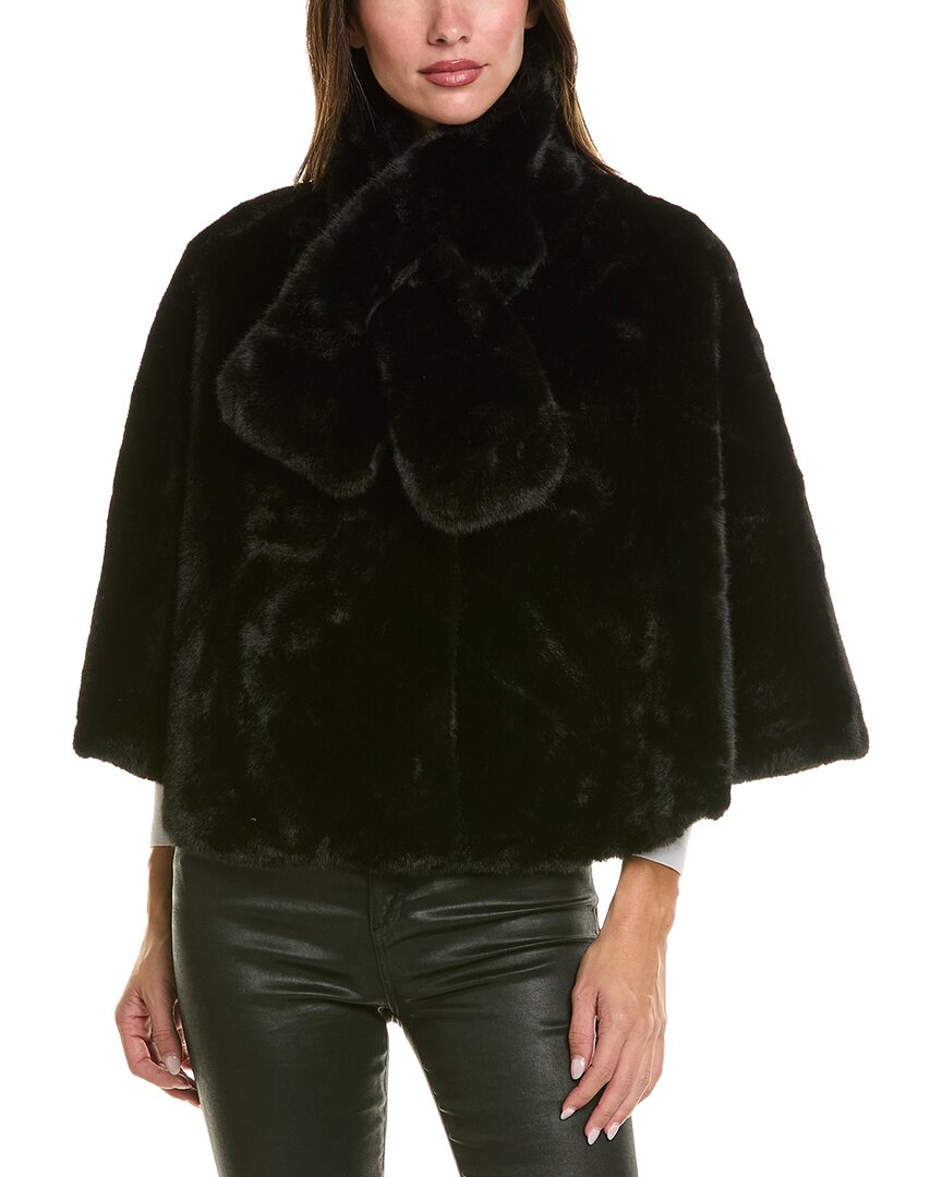 La Fiorentina Plush Cape With Scarf