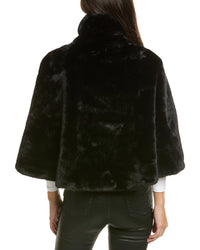 La Fiorentina Plush Cape With Scarf
