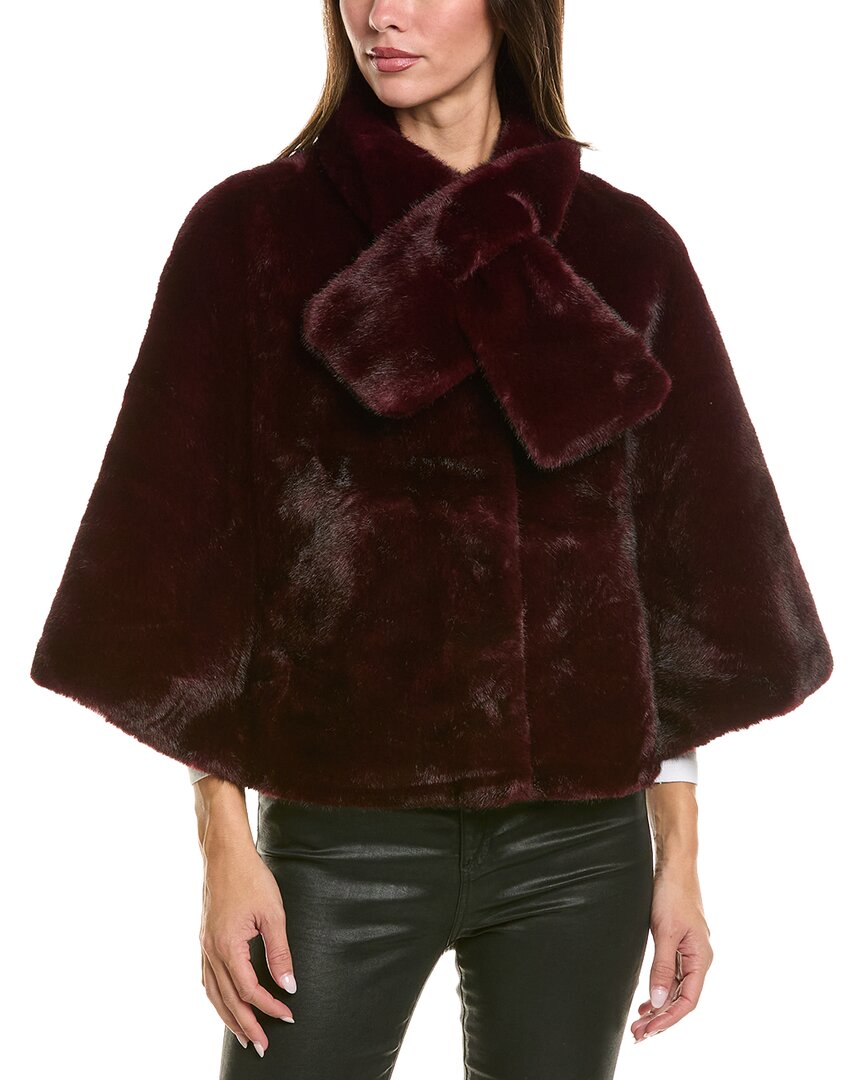 La Fiorentina Plush Cape With Scarf