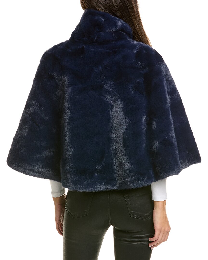 La Fiorentina Plush Cape With Scarf
