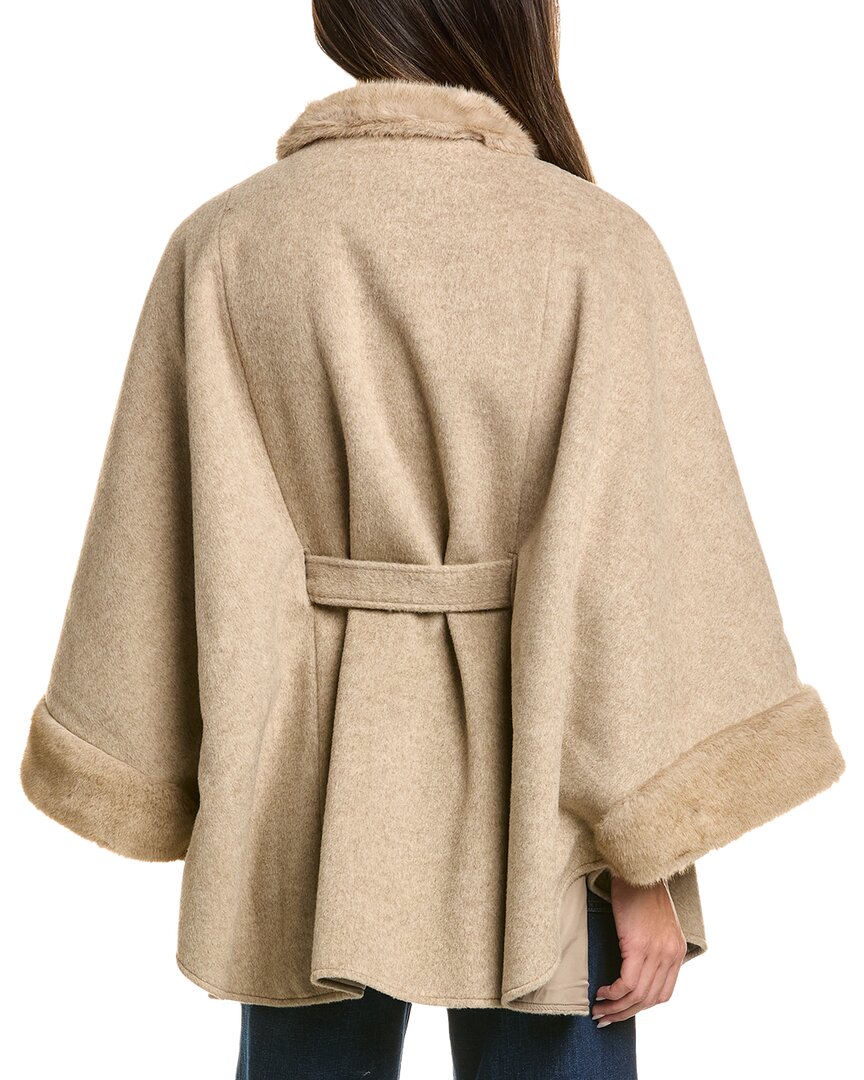 La Fiorentina Belted Wool Cape