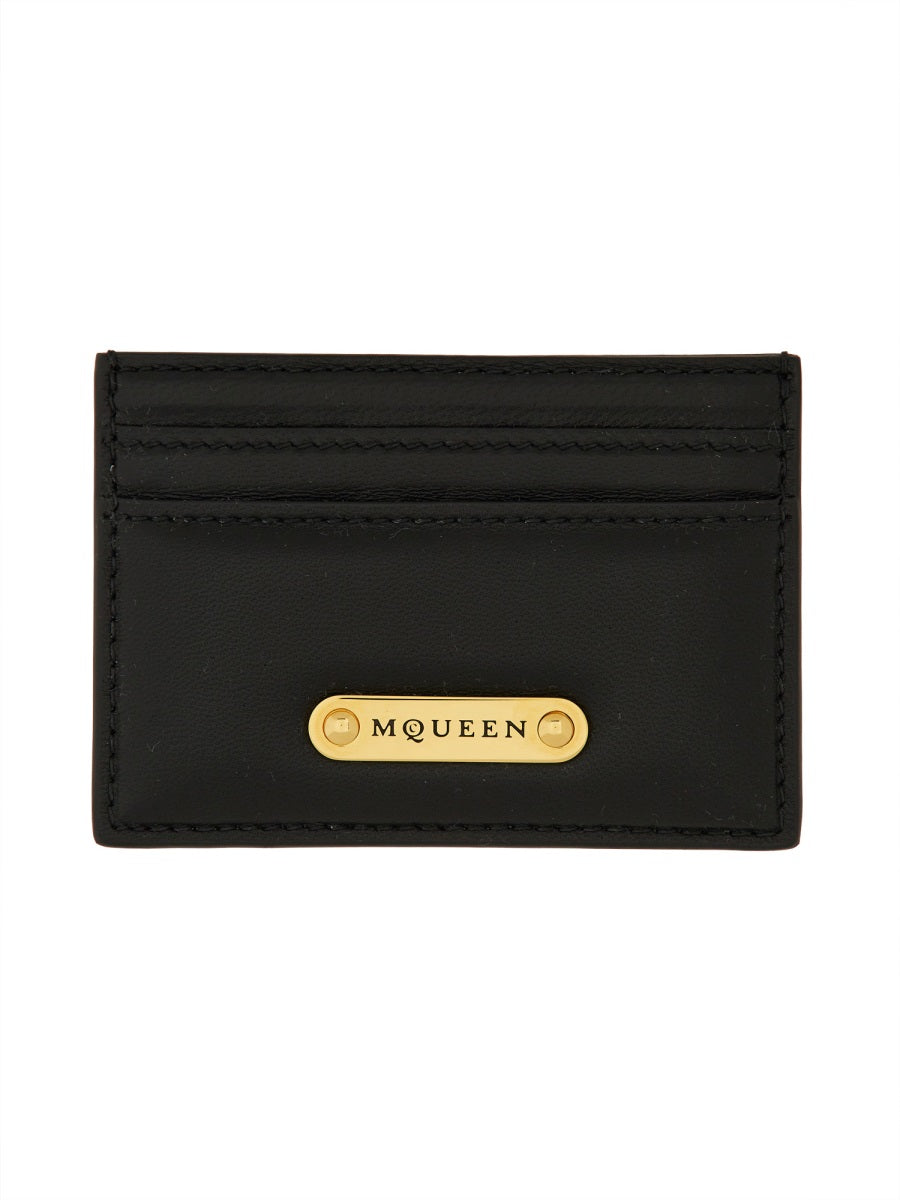 Alexander Mcqueen Women Leather Card Holder