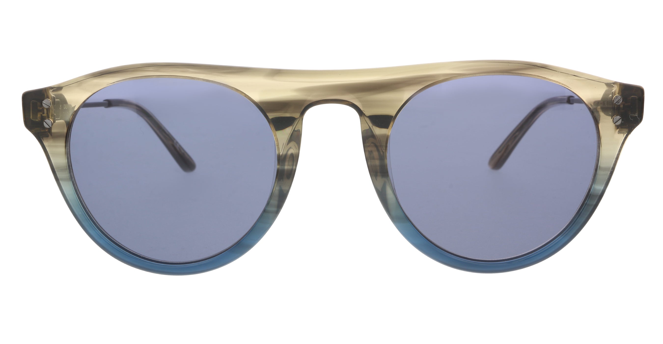 Calvin Klein Taupe/Blue Horn Gradient Round CK20701S 41888 Sunglasses