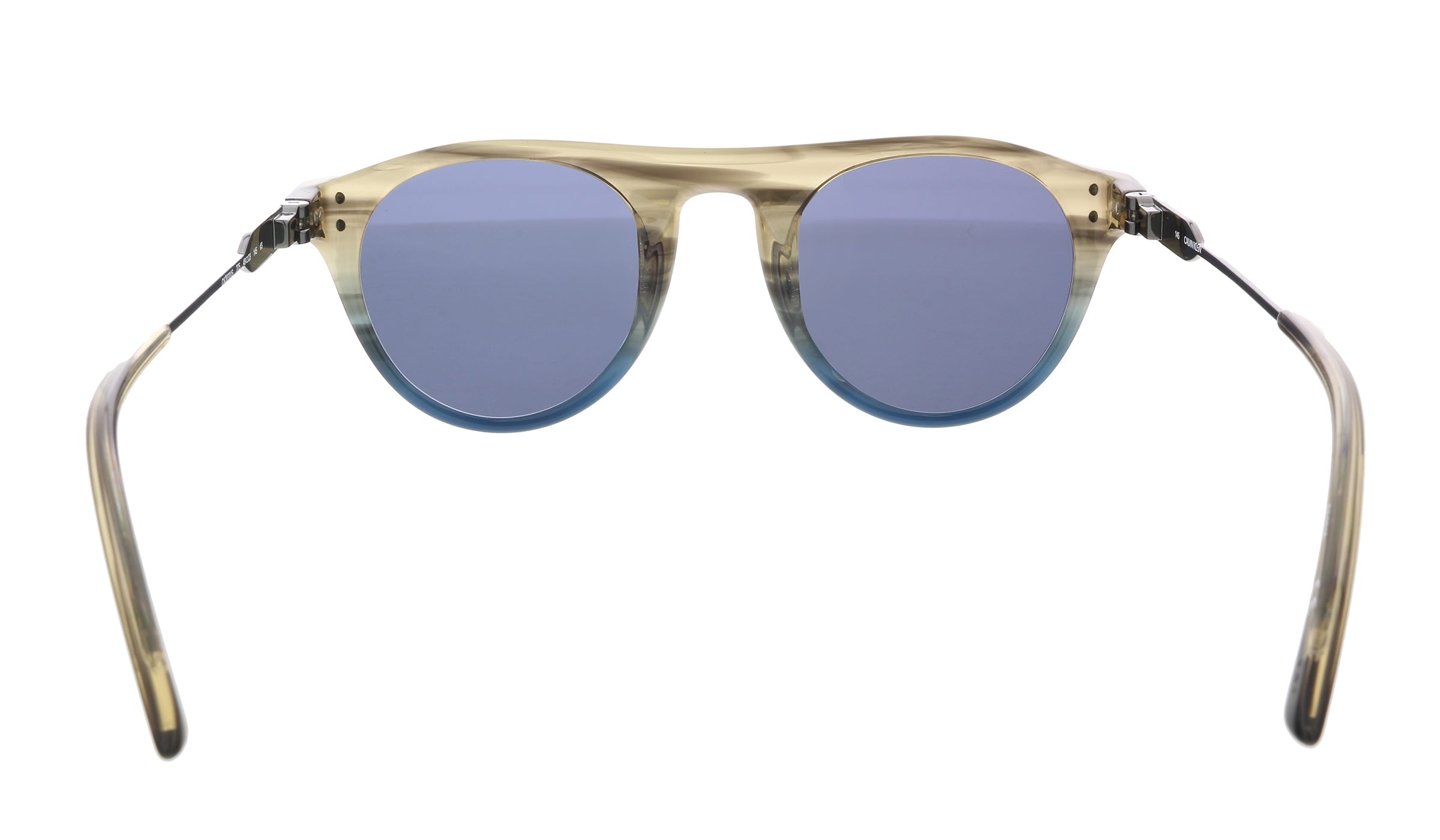 Calvin Klein Taupe/Blue Horn Gradient Round CK20701S 41888 Sunglasses