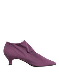 Dolce & Gabbana Women's Purple Suede Ankle Boots Women's Shoes