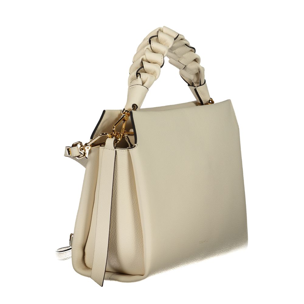 Coccinelle Bianco Leather Women Women's Handbag