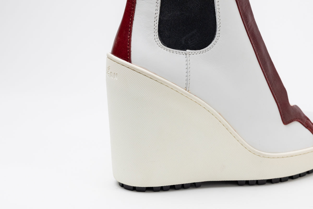 Hogan Lace-Up Wedge Boots