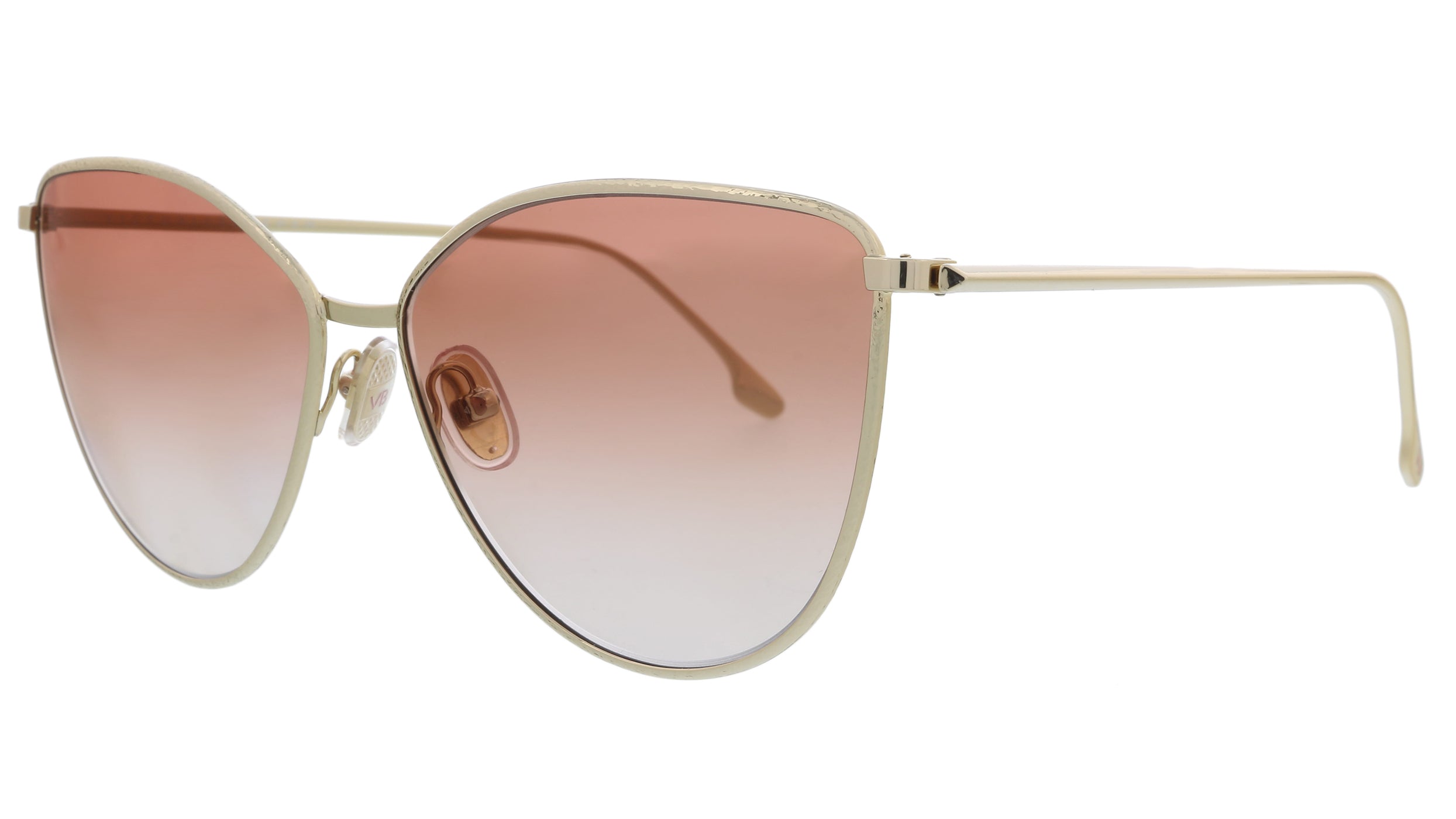 Victoria Beckham Gold/Brick Cateye VB209S 43245 Sunglasses