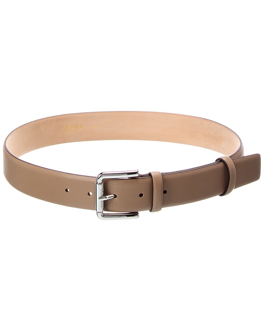 Max Mara New Buckle35 Leather Belt