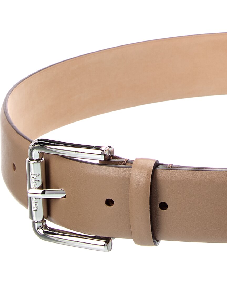 Max Mara New Buckle35 Leather Belt