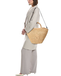 Proenza Schouler Chelsea Large Raffia & Leather Tote