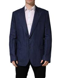 Dolce & Gabbana Blue Single Breasted 2 Button Suit Men's Jacket