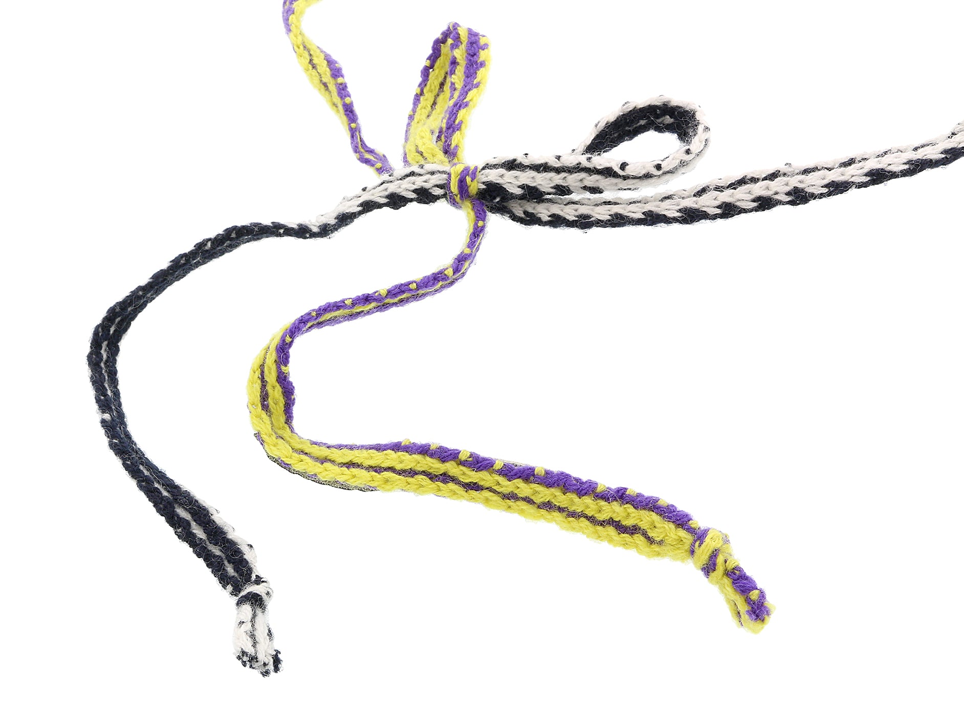 Prada Blue Yellow Bead Statement Necklace-one size