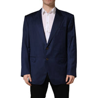Dolce & Gabbana Blue Single Breasted 2 Button Suit Men's Jacket