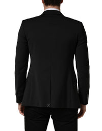 Dolce & Gabbana Black Polyester 2 Buttons Men Suit Men's Jacket