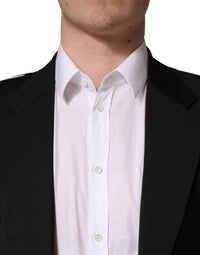 Dolce & Gabbana Black Polyester 2 Buttons Men Suit Men's Jacket
