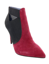 Daniela Fargion Suede Suede Cut Out High Heel Ankle Boots-
