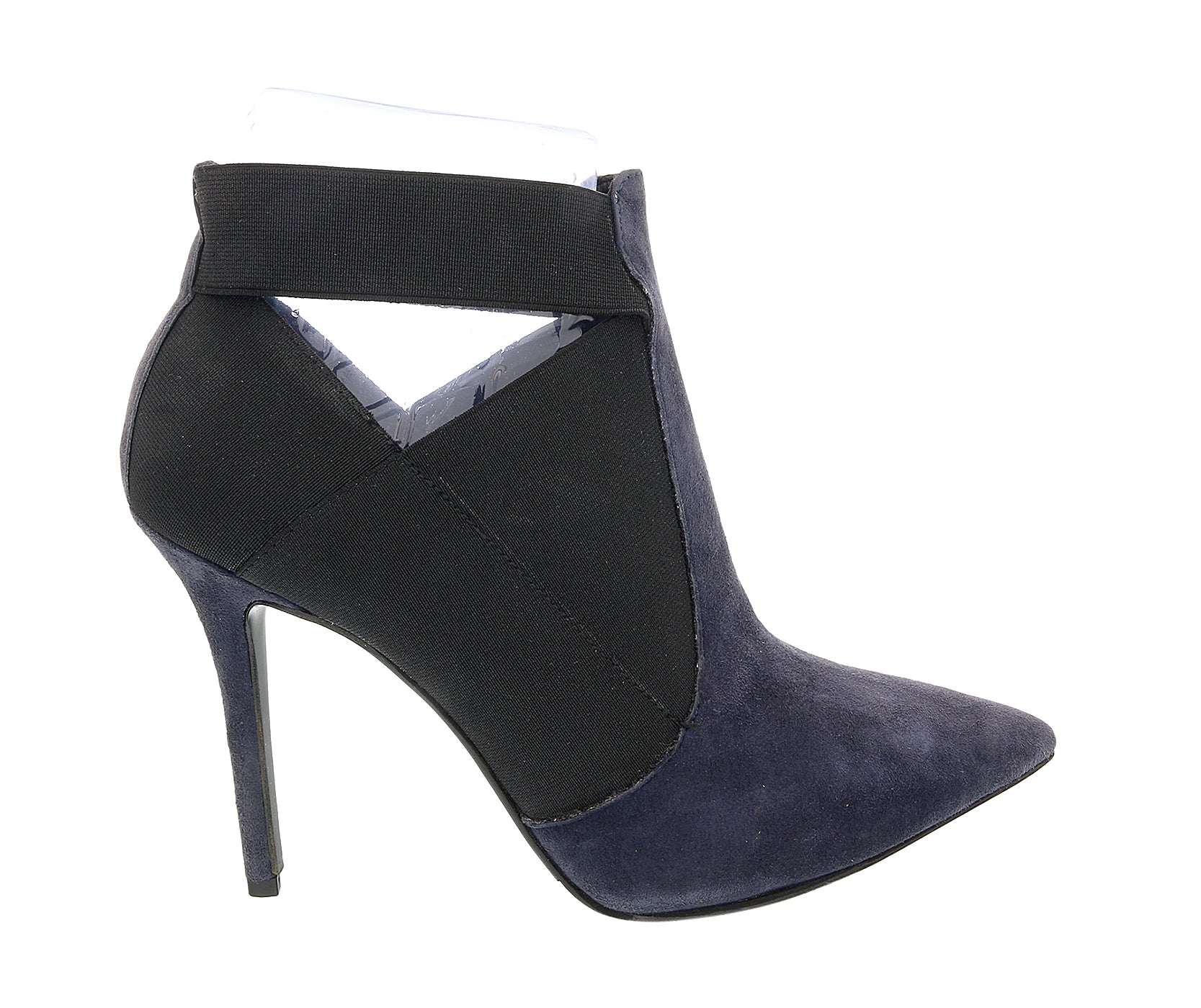 Daniela Fargion Suede Suede Cut Out High Heel Ankle Boots-