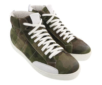 Daniela Fargion Cameo Suede Suede Mid Top Distressed Leather Fashion Sneakers-