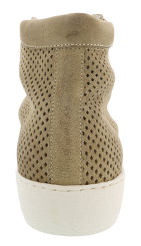 Daniela Fargion Suede Suede Mid Top Leather Fashion Sneakers-