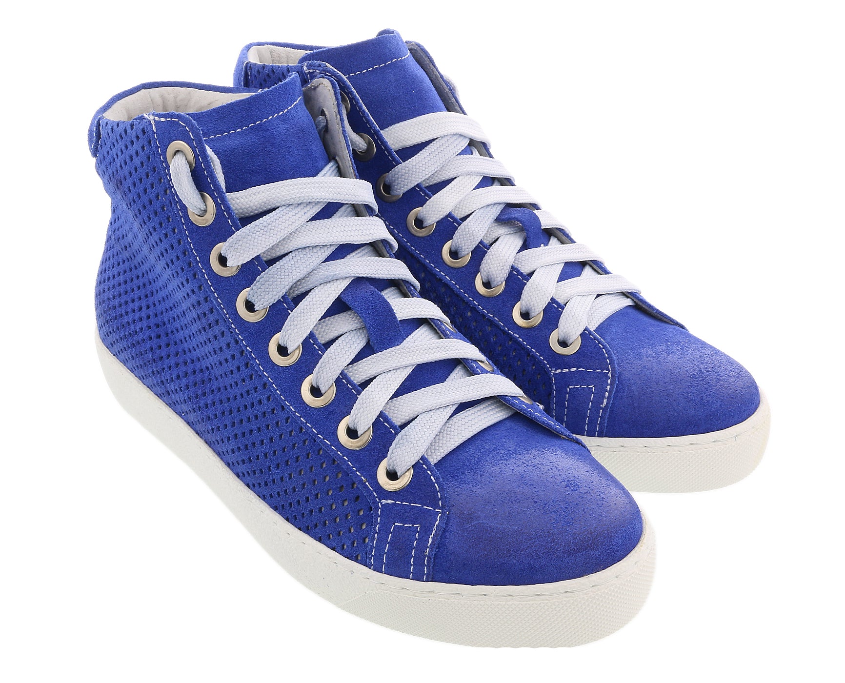 Daniela Fargion Suede Suede Mid Top Leather Fashion Sneakers-